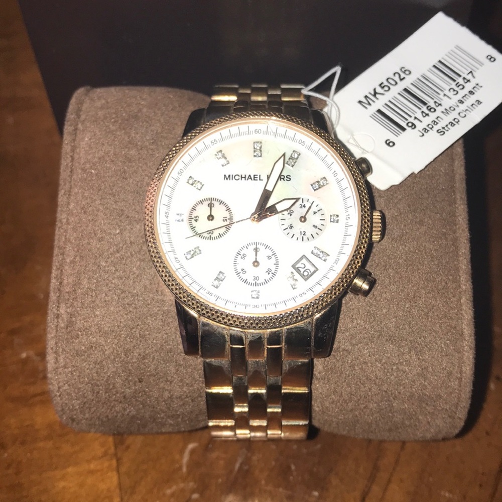Rosegold Finished Authentic Michael Kors Watch